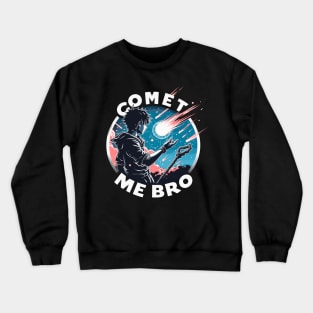 Comet Me Bro Meteor Wizard Gamer Pun Anime Manga Magic Otaku Crewneck Sweatshirt